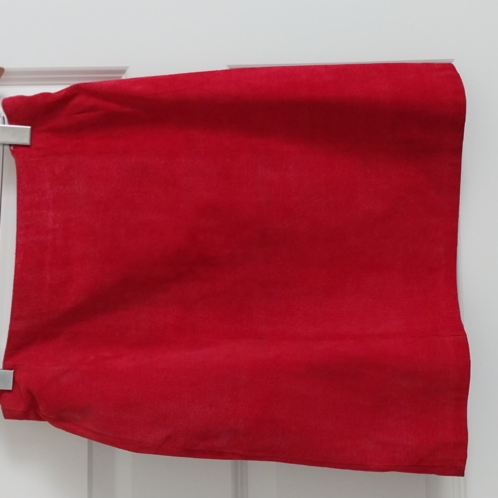 Suede Leather Skirt